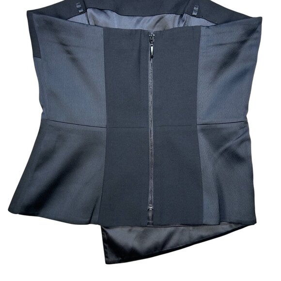 White House Black Market Black Strapless Blouse - Picture 2 of 4